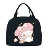 Melody cute cartoon print student lunch bag high value work commute leisure handbag