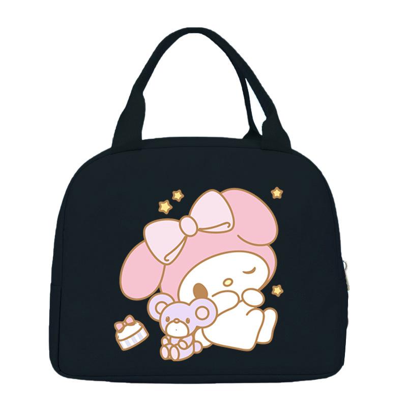 Melody cute cartoon print student lunch bag high value work commute leisure handbag