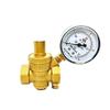 High Quality Adjustable  Water Reducing Valve Female Thread Brass Pressure Gauge Regulator Valves With Gauge Meter