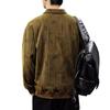 Spring And Autumn Texture Heavy Knitted Sweater Men'S American Printed Paul Shirt Autumn Loose Long Sleeve Polo Shirt