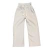 Men Casual Pants Elastic Waist Adjustable Drawstring Long Trousers with Pockets Fake Two Pieces