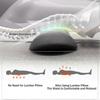 3 in 1 Back and Neck Massager with Heat, Ergonomic Spine Curve, Sciatica Relief, Black