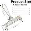 Cheese Cutter,manual Cheese Slicer with A Set of 4 Spare Wires, Stainless Steel, Casters, Adjustable Thickness