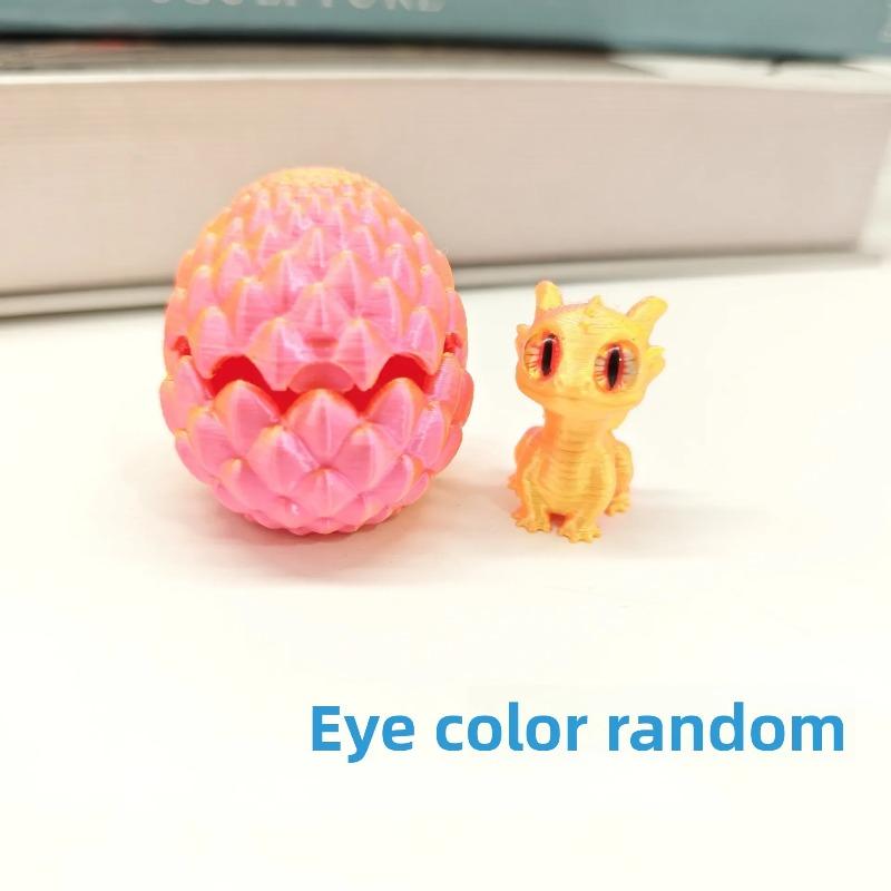3D Printed Party Decorations Ornaments Dragon Egg Statue Christmas Hatching Figure Modern Home Decoration Miniature Desk Decor