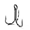 50Pcs/box Sharp Treble Fishing Hooks Set High Carbon Steel Barbed Wide Gap Round Bend Hooks for Lures/Baits Sizes 2#-14#