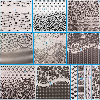 Star Line Lace Frame Plastic Embossing Folders Dies Stencil for DIY Scrapbooking Album Card Decor Template Flower Vine