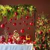 Red Christmas Balls 3-10cm: Electroplated Plastic Tree Ornaments for Festive Atmosphere
