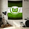 Vfl Wolfsburg Wall Tapestry Aesthetic Wall Hanging Printed Fabric Blanket Decorative Tapestries For Bedroom Living Room Home Decor