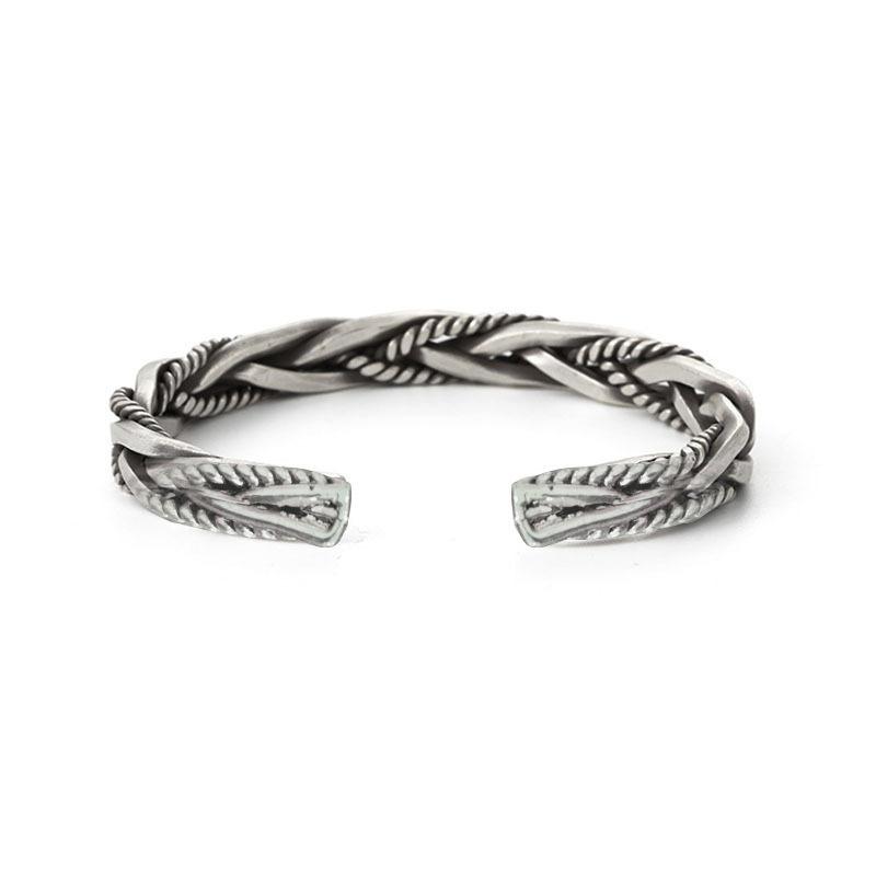 

Retro Twisted Rope Bracelet For Men Silver Color Punk Gothic Rock Hiphop Adjustable Bracelet Biker Accessories Unisex Gift Resizable