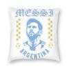 Football Messis Pillowcase Soft Fabric Cushion Cover Gift  Throw Pillow Case Cover Home Zippered Xcm