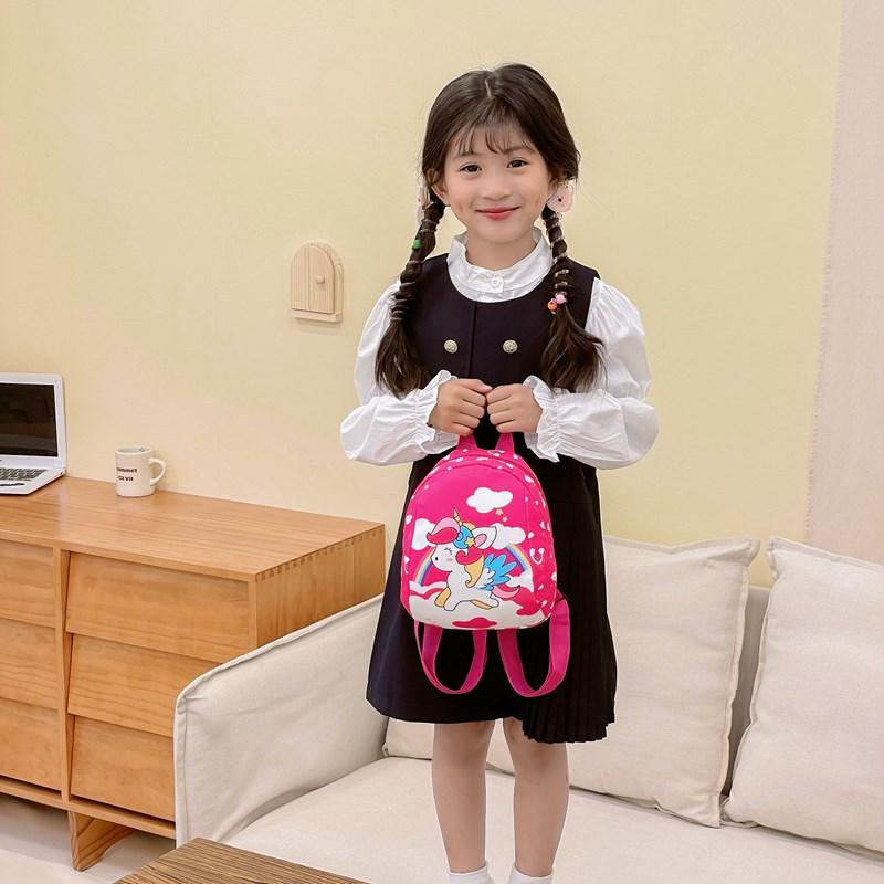 Tide Print Girl Small Backpack Children'S Small Schoolbag Cartoon Cute Princess Baby Travel Bag