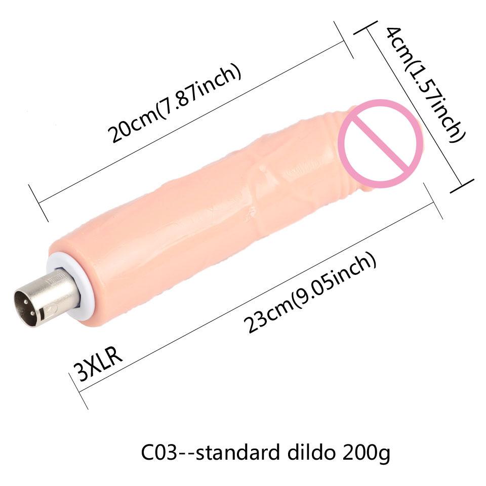 FREDORCH Sex Machine Attachment 3XLR 3PRONG Attachment Dildo For Women and Men Sex Masturbation Love Machine Dildo Sex Toys