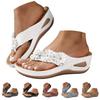 Women'S Platform Wedge Flip Flops With Floral Rhinestones Slip Sandals For Walk Pro Sandals For Women Glitter Sandals Women