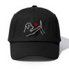 pc DOG HEART Print Baseball Cap for AdultsMinimalist Retro Style Casual Soft Adjustable Dad HatPerfect As Gift