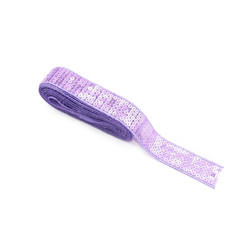 10 Yards/lot 5 Rows Square Sequin Beading Ribbon 25mm Sequin Lace Trims for Sewing Craft Garments Headdress Wedding Decoration