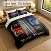 3Pcs Bedding Set Custom Name Text, 1 Sheet 2 Pillowcases Home Bed DecorWorld of Warcraft