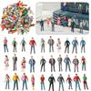 10/100pcs 1:30 1:100 1:200 Scale Passengers Stand/Sit People Model Different Poses Simulation Doll