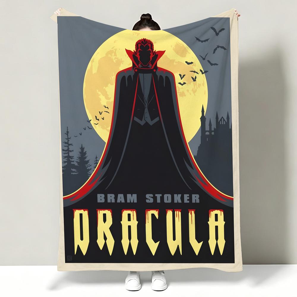 Movie DDracula Throw Soft Warm Flannel Throw Blanket Multiuse for Sofa Bed Office Nap