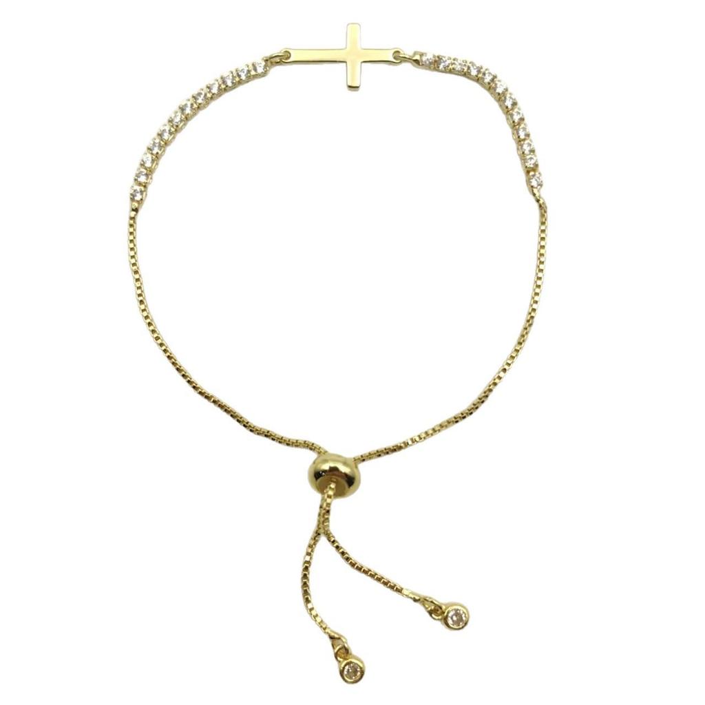 Stylish Beaded Cross Bracelet: Unique Niche Design, Versatile Gift