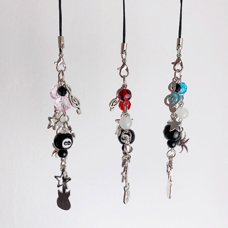 Eye Catching Phone Pendant Star Keychain Phone Charm Keyringfor Women and Girls