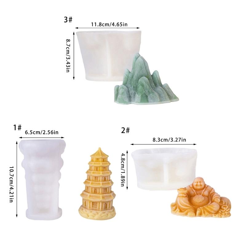 Reusable Buddhas Cake Mold Silicone Design Perfect for Custards Jellies Homemades Cakes Easy Cleaning Kitchenwares