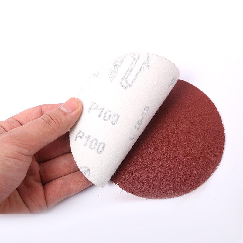 20pcs 4/5inch Nonporous Sandpaper 100/125mm Woodworking Metal Grinding Disc Abrasive Polishing Tool Dremel Accessories WholeGrit