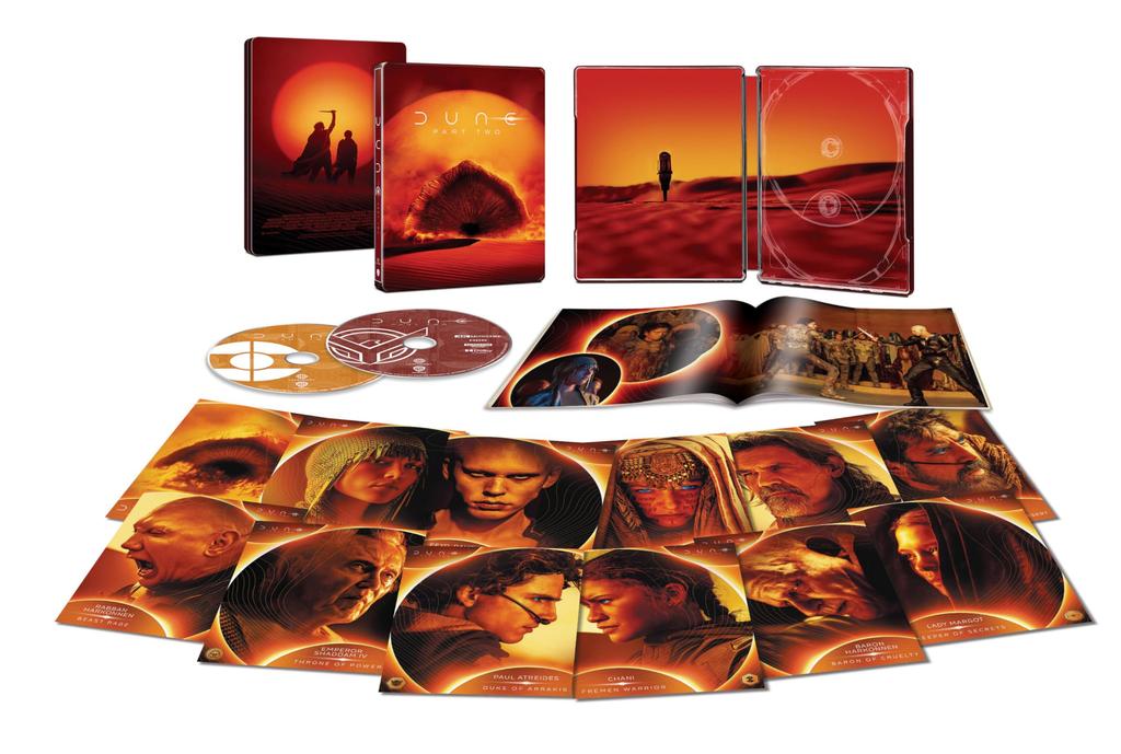 Press Limited Sand Planet Part 2 Ultra HD Steelbook Edition Set with Booklet 12 Character Ultra HD (First Edition) Dune (4K & Blu-ray Set) (2-Disc &