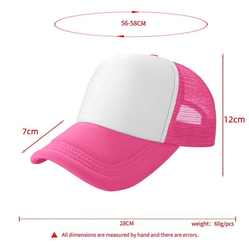 Wholesale High Quality Custom 3D Embroidery Sublimation Print 5-Panel Trucker Mesh Cap  Baseball Gorras Blank Foam Trucker Hat