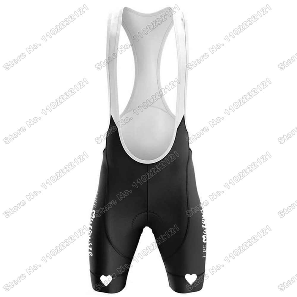 Team Mazowsze Serce Polski Cycling Jersey 2023 Poland Champion Set Men Cycling Clothing Road Bike Shirts Suit Bicycle Pants
