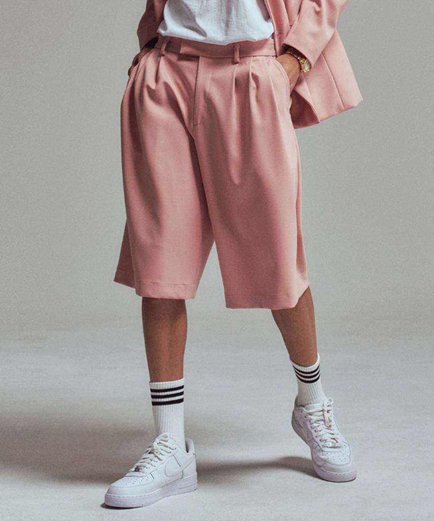 ERER Men Half Slacks P Pink
