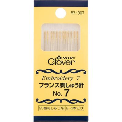 Clover French Embroidery Needles Pack of No. 7, 12, 57-007