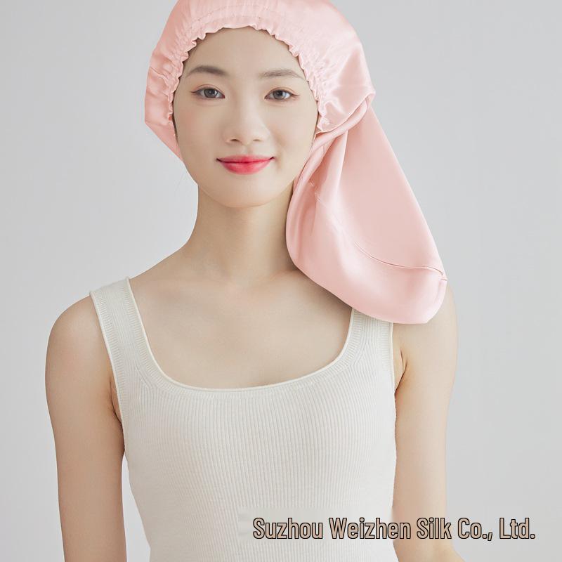 Yama %100 Dut İpeği Uyku ve Saç Bakım Fırfırlı Kenarlı Bone