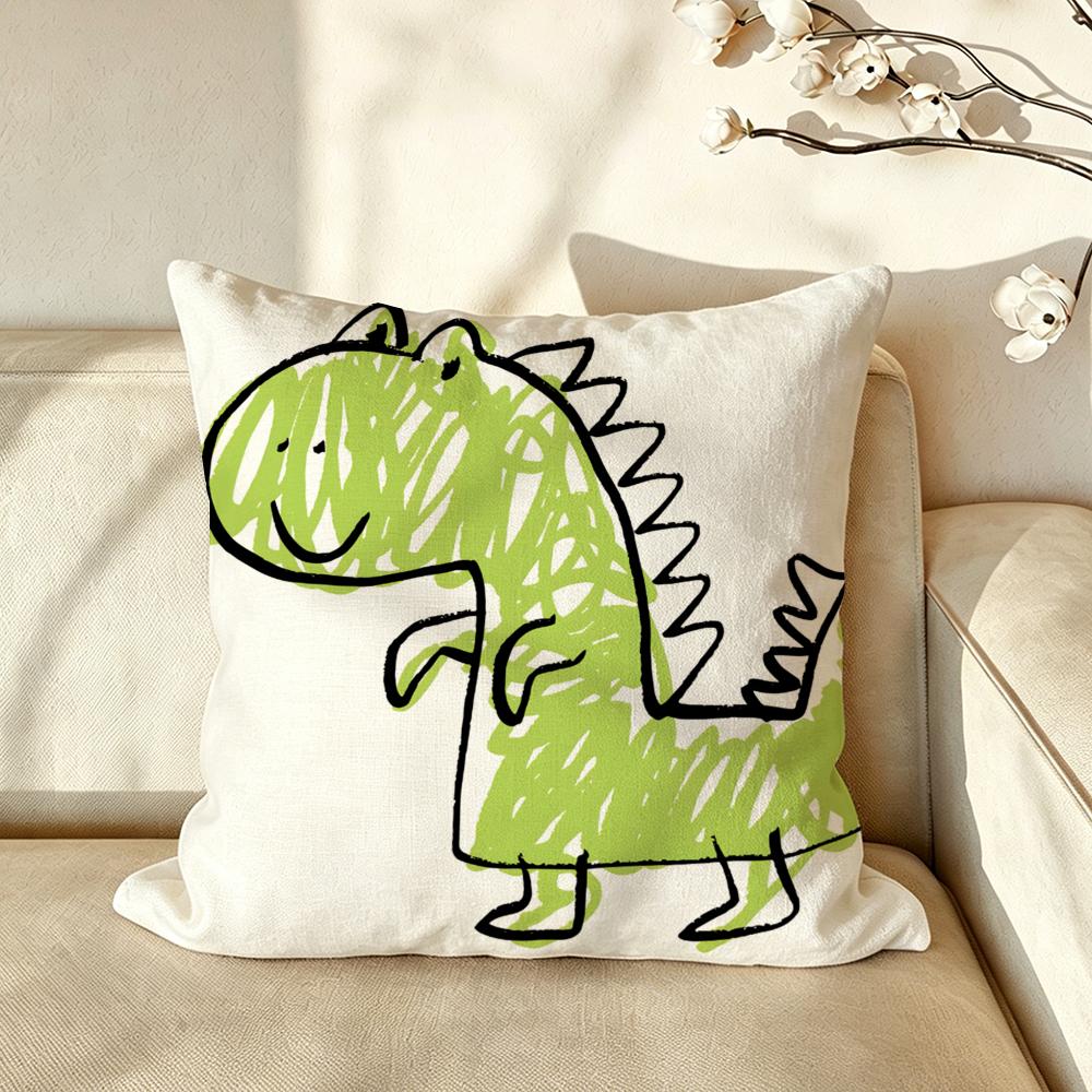 Art CCrayon DDrawing Cushion Cover Pillow Case Antidustmite Pillowcase Silky Short Plush Sofa Cushion Cover hot