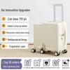 Girls' Lightweight 20" Carry-On Ride-On Suitcase with Combination Lock for Elementary Students