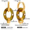 Youthway Vintage Crystal Resin Pendant Necklace For Women Minimalist  Gold Plated Stainless Steel Necklace Fashion Jewelry