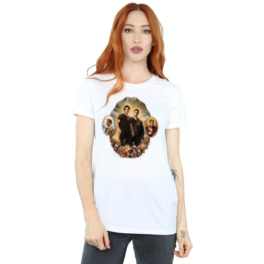 Supernatural Womens/Ladies Holy Shrine Cotton Boyfriend T-Shirt