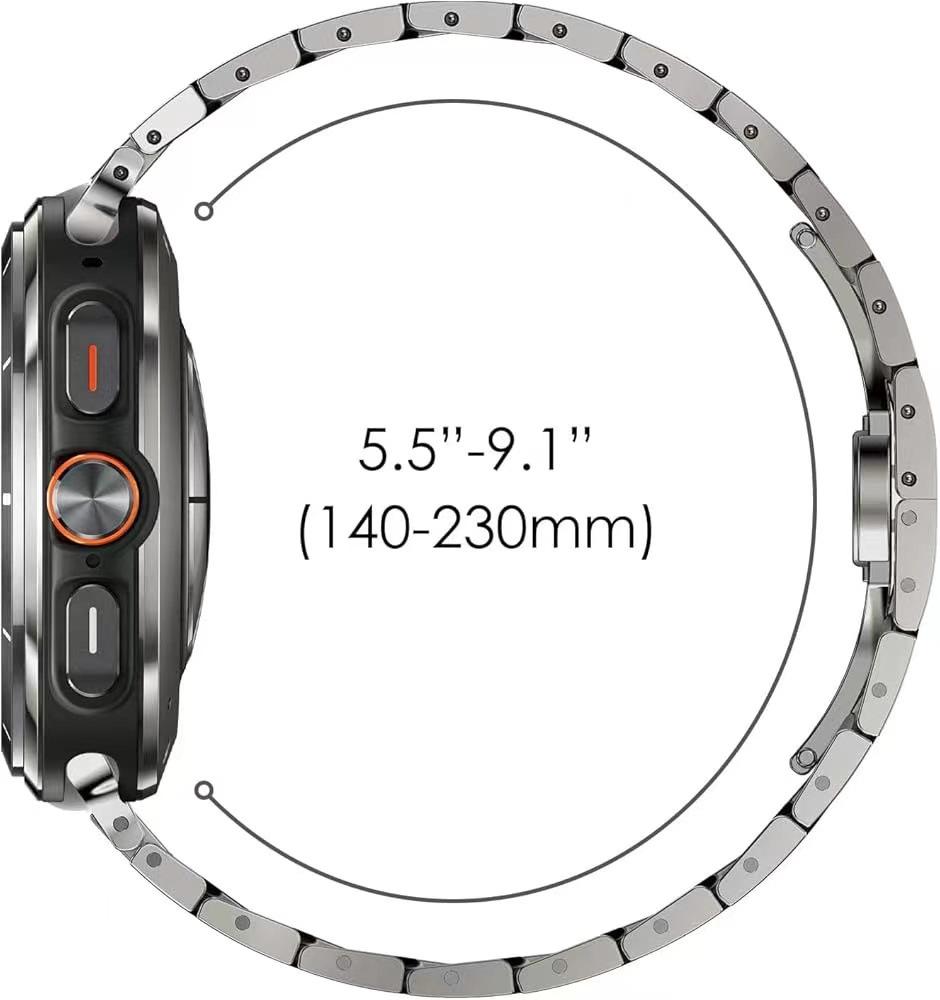 Stainless steel Strap for Samsung Galaxy Watch Ultra 47mm Metal Butterfly buckle Wristband for Galaxy Watch 8-7 Ultra 47mm Band