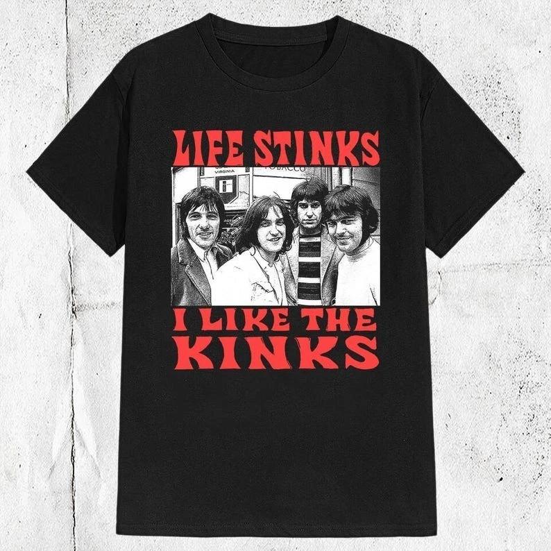 70s 80s The Kinks Rock Pop English Band T-shirt L