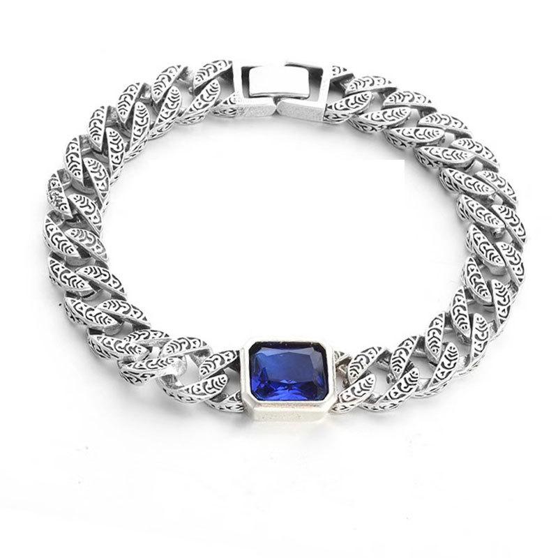 Gem Couple Bracelet, High-End Sense Retro Totem Bracelet, Trendy And Cool Personality Hand Jewelry, Supply