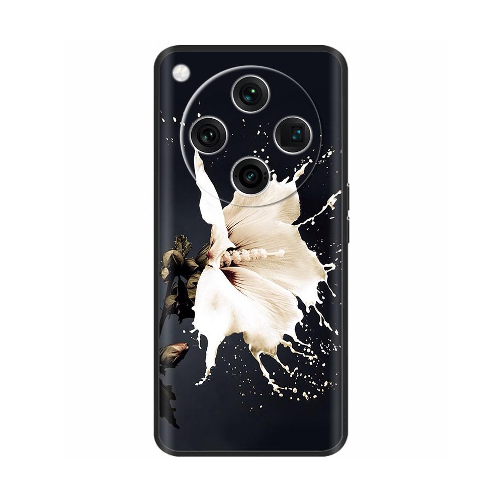 Soft Silicone Cover For Oppo Find X8 Pro Case Fashion Black TPU Phone Back Cover Cases For Oppo Find X8 5G Coque PKC110 PKC130
