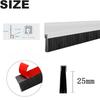 PVC Hard Door Stopper Insect Proof Rodent Proof Door Bottom Sealing Strip Windproof and Soundproof Strip Sweeping Sealing Strip