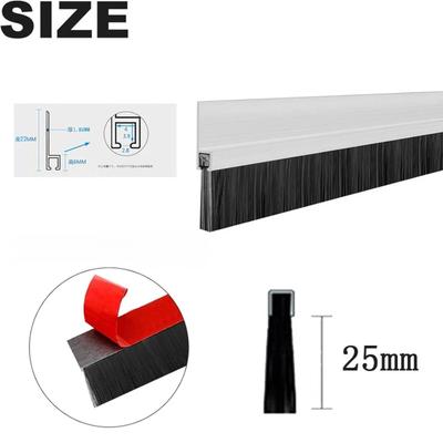 עצור דלת קשיח מ-PVC עמיד בפני חרקים ועכברים פס איטום תחתון לדלת עמיד בפני רוח ורעש פס איטום מטאטא