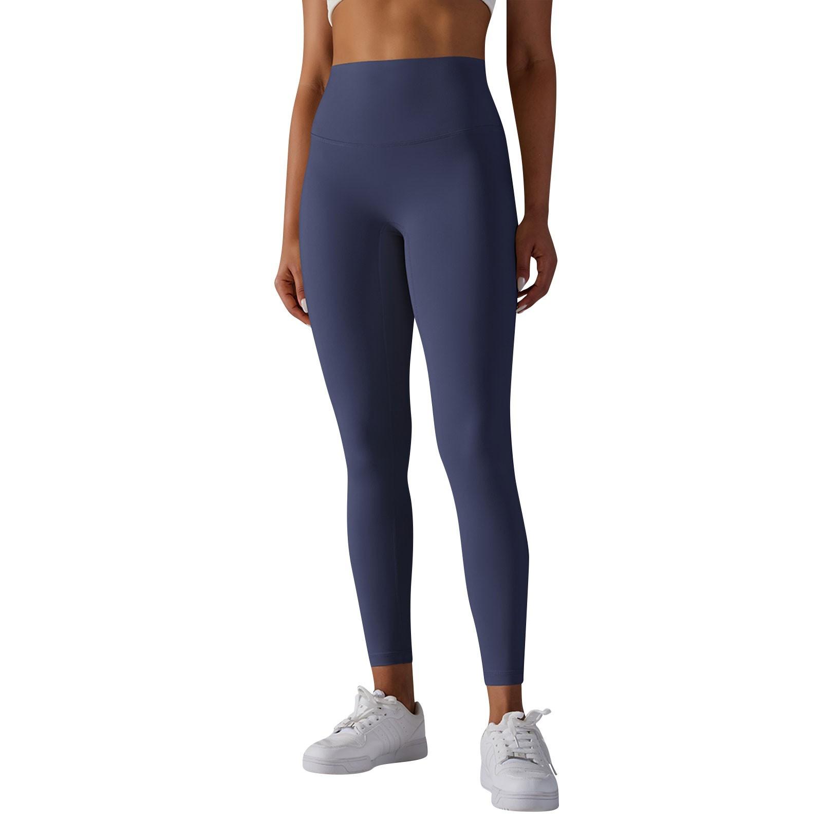 

Жіночі повсякденні, сексуальні та зручні одноколірні вузькі еластичні спортивні штани для йоги з високою талією та фітнесом XS