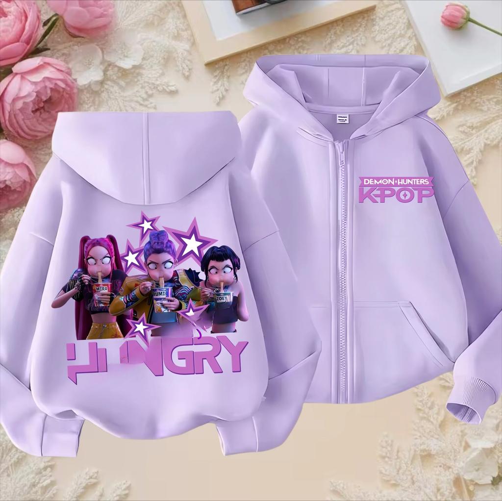 Hoodies Sweatshirts Girls Kids Girls Sweatshirt Zip Purple Hoodie Casual Top Hoodie Kids Clothing