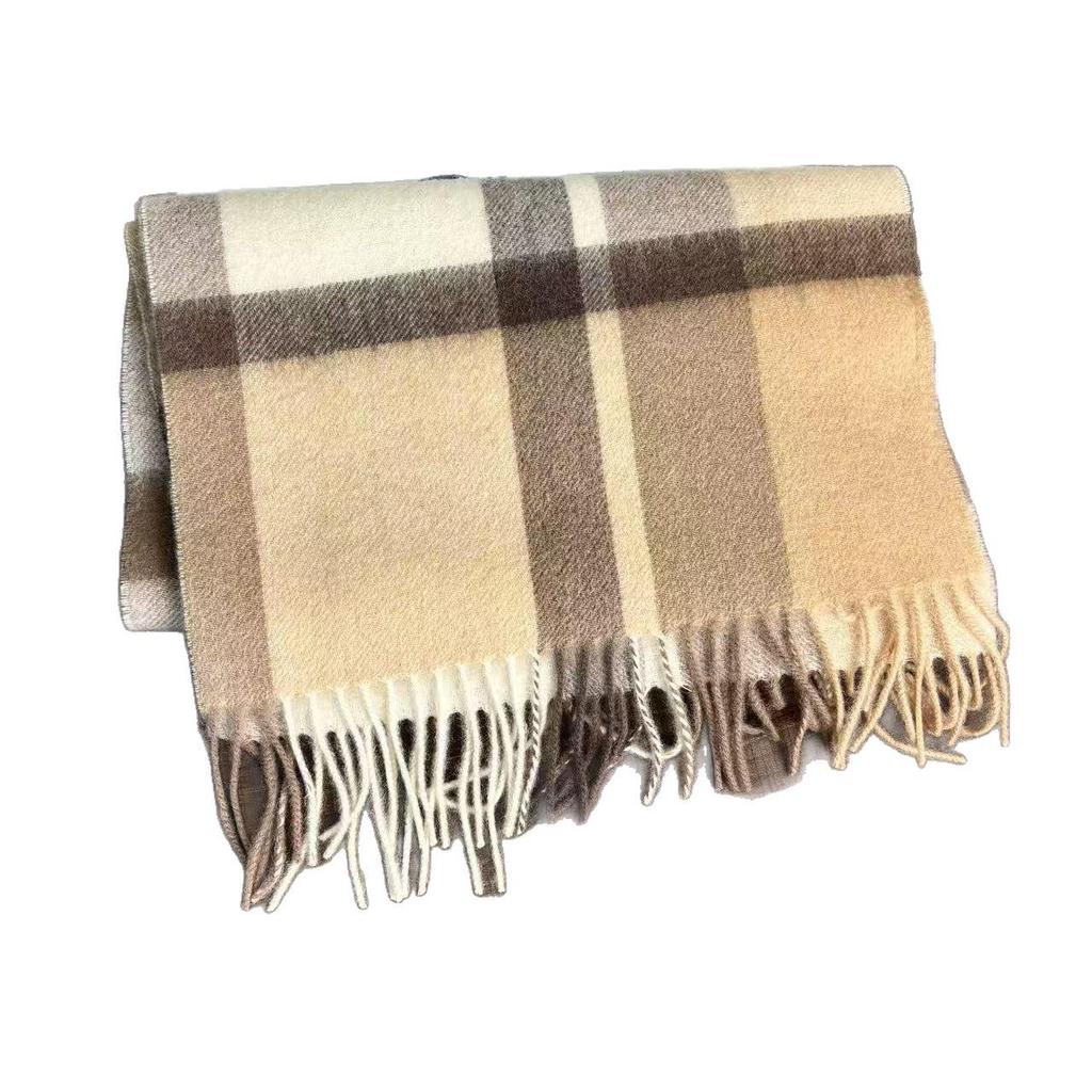 100% Australian Wool Scarf - Women's Winter British Style, High-End, 2025 Edition, Perfect Birthday Gift