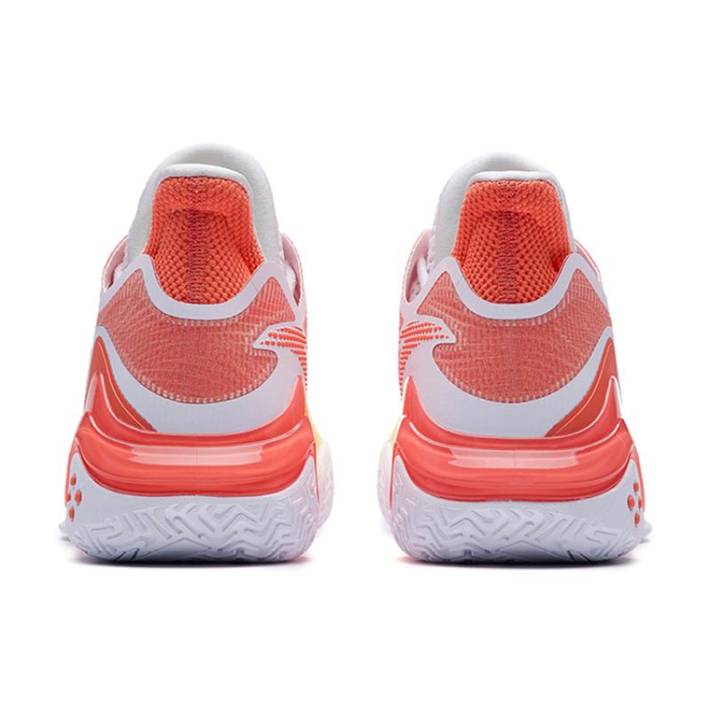 Anta Shock Wave 4 Anti-Slip Wear-Resistant Low-Top Basketball Shoes Orange Yellow Sneakers 112231106-3
