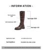 Rapid Delivery: 2025 Women's Retro Hidden Heel Western Motorcycle Boots