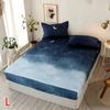 1pcs Printed Fitted Sheet Four Corners With Elastic Band Bed Sheet Mattress Cover (No Pillowcase)