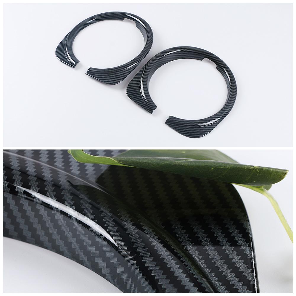 Für GWM Tank 300 2024 2024 Chrom Schwarz Carbon Scheinwerfer Lampe Augenlid Rahmen Abdeckung Trim Scheinwerfer Augenbraue Außen Zubehör