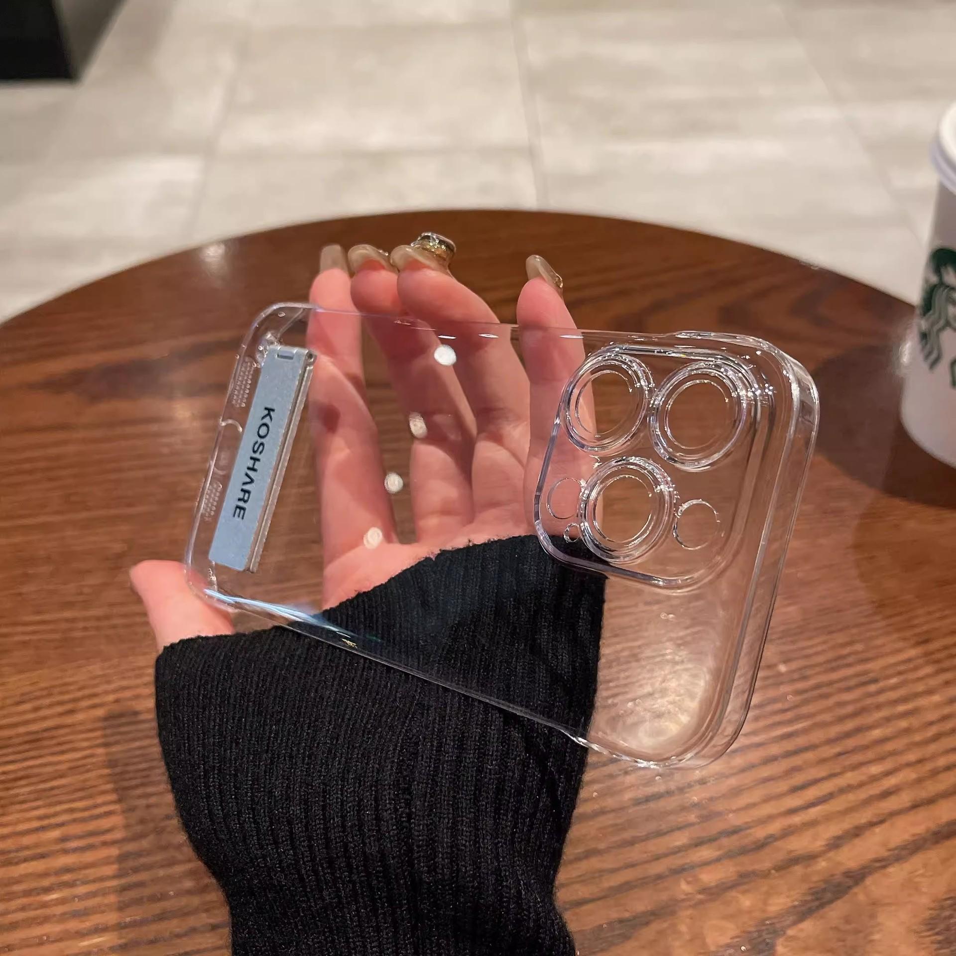 

Applicable To Apple 17 Ultra thin Frameless Phone Case Bracket IPhone 16 Transparent 15proMax Anti Fall Protection Case iPhone16